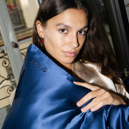 Taie d'oreiller en soie de mûrier 100% 19 mommes